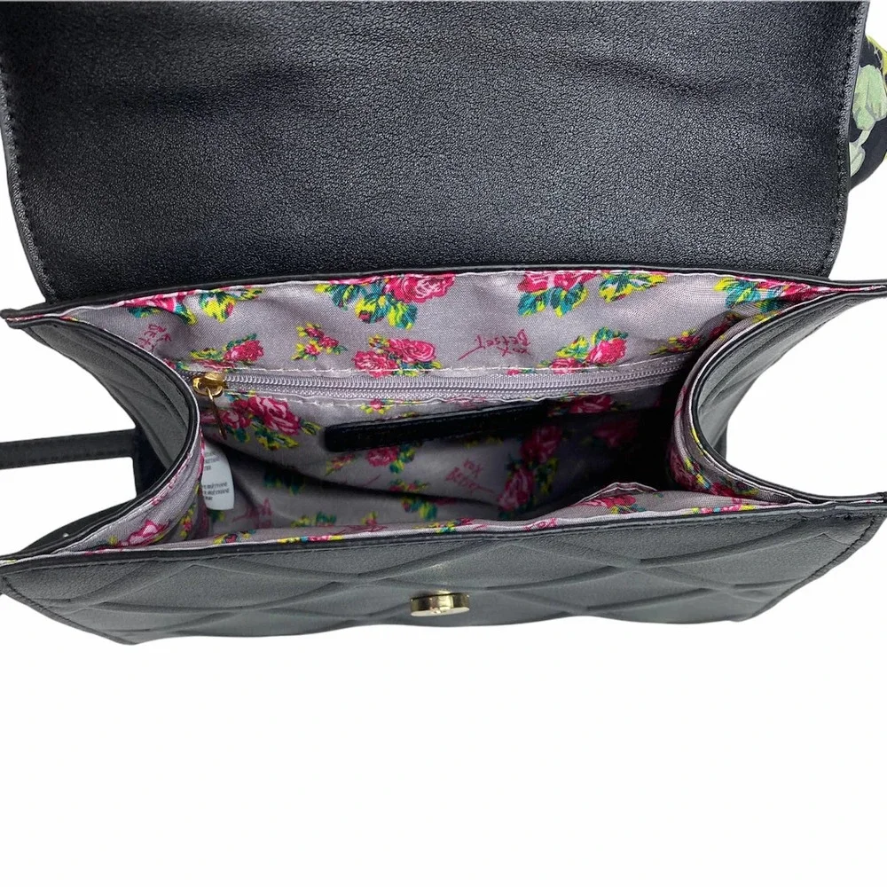 Betsey Johnson Top Handle Scarf Satchel - Picture 7 of 8